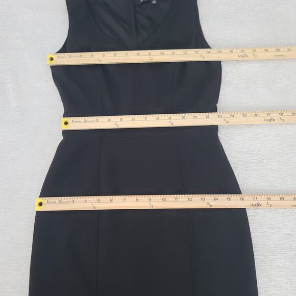 White house black market ladies Little Black Dress Sz 0 LBD Formal Wedding Guest - Picture 5 of 9